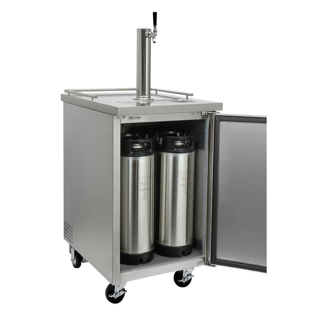 Kegco Commercial Kombucharator Kombucha Keg Dispenser - Stainless Steel