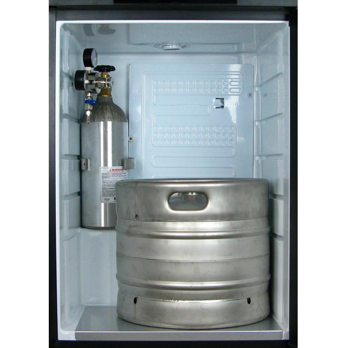 24" Wide Triple Tap Black Kegerator
