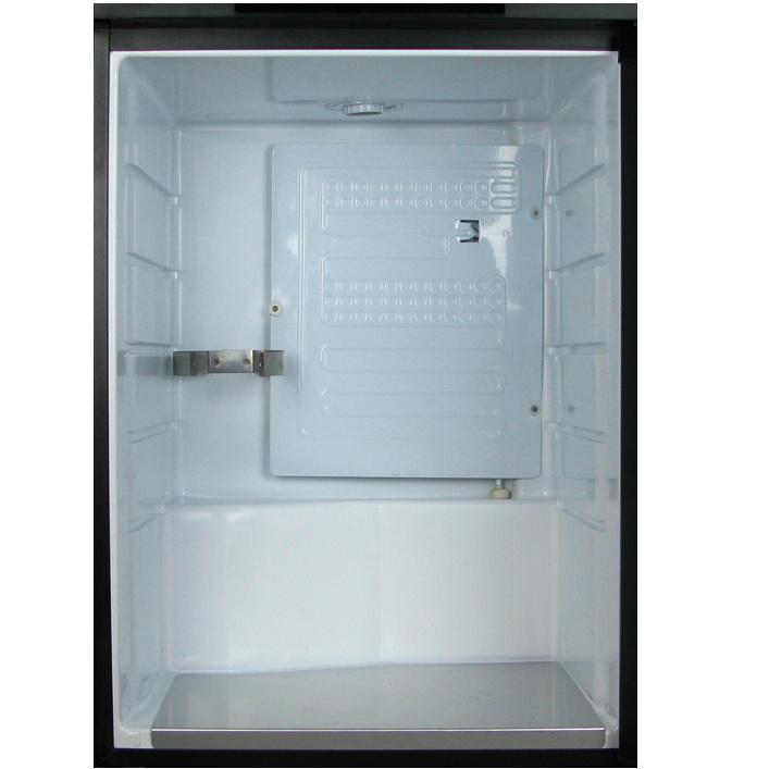 Kegco Triple Faucet Kombucharator with Black Cabinet and Stainless Steel Door