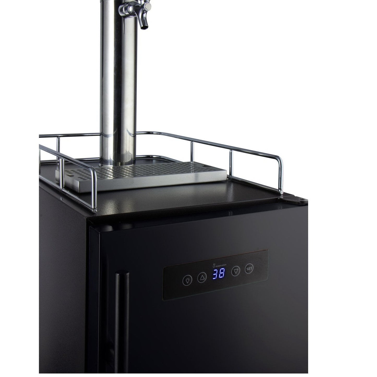 Kegco 15" Wide Commercial Home Brew Kegerator with Black Door