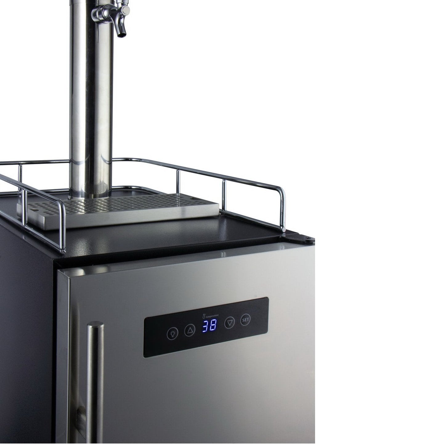 Kegco 15" Wide Commercial Home Brew Keg Dispenser with Stainless Steel Door