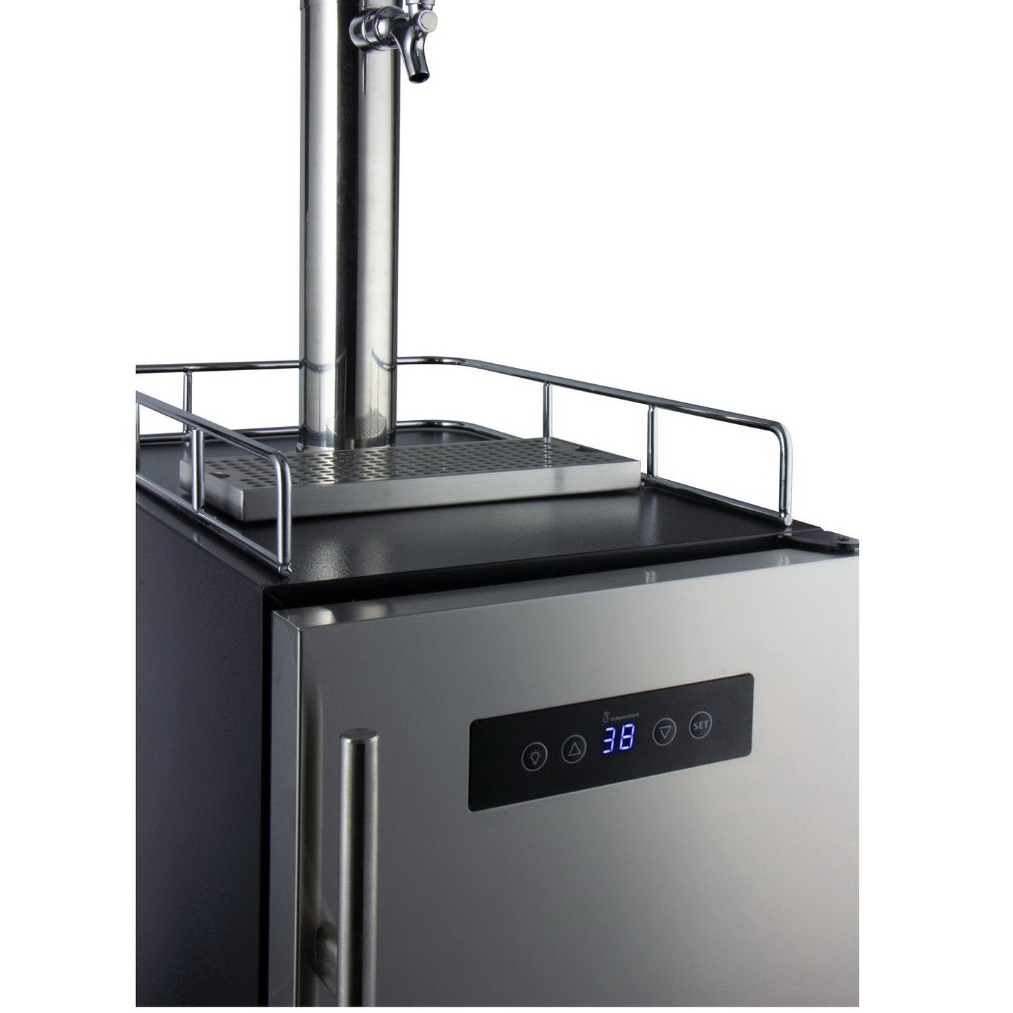 Kegco 15" Wide Commercial Grade Digital Kombucha Dispenser with Stainless Door