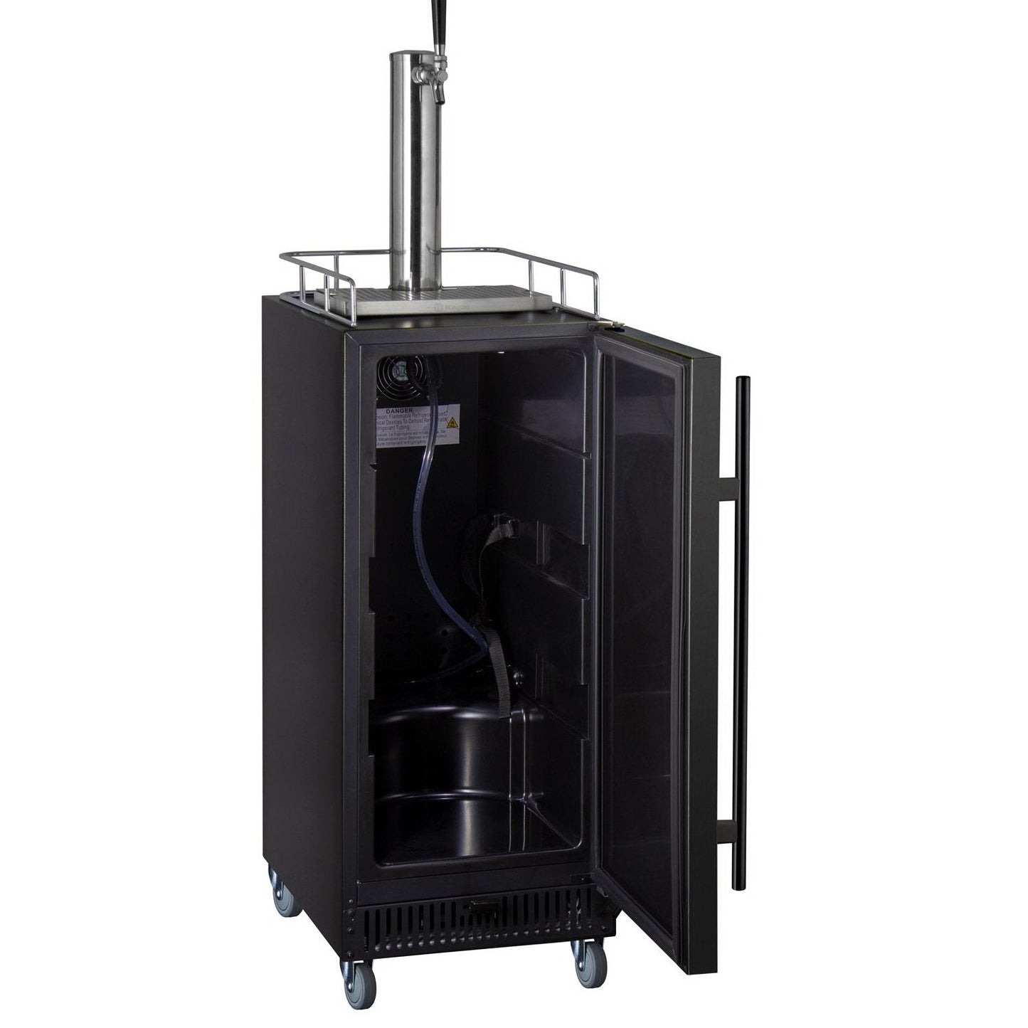 Kegco 15" Wide Commercial Home Brew Kegerator with Black Door