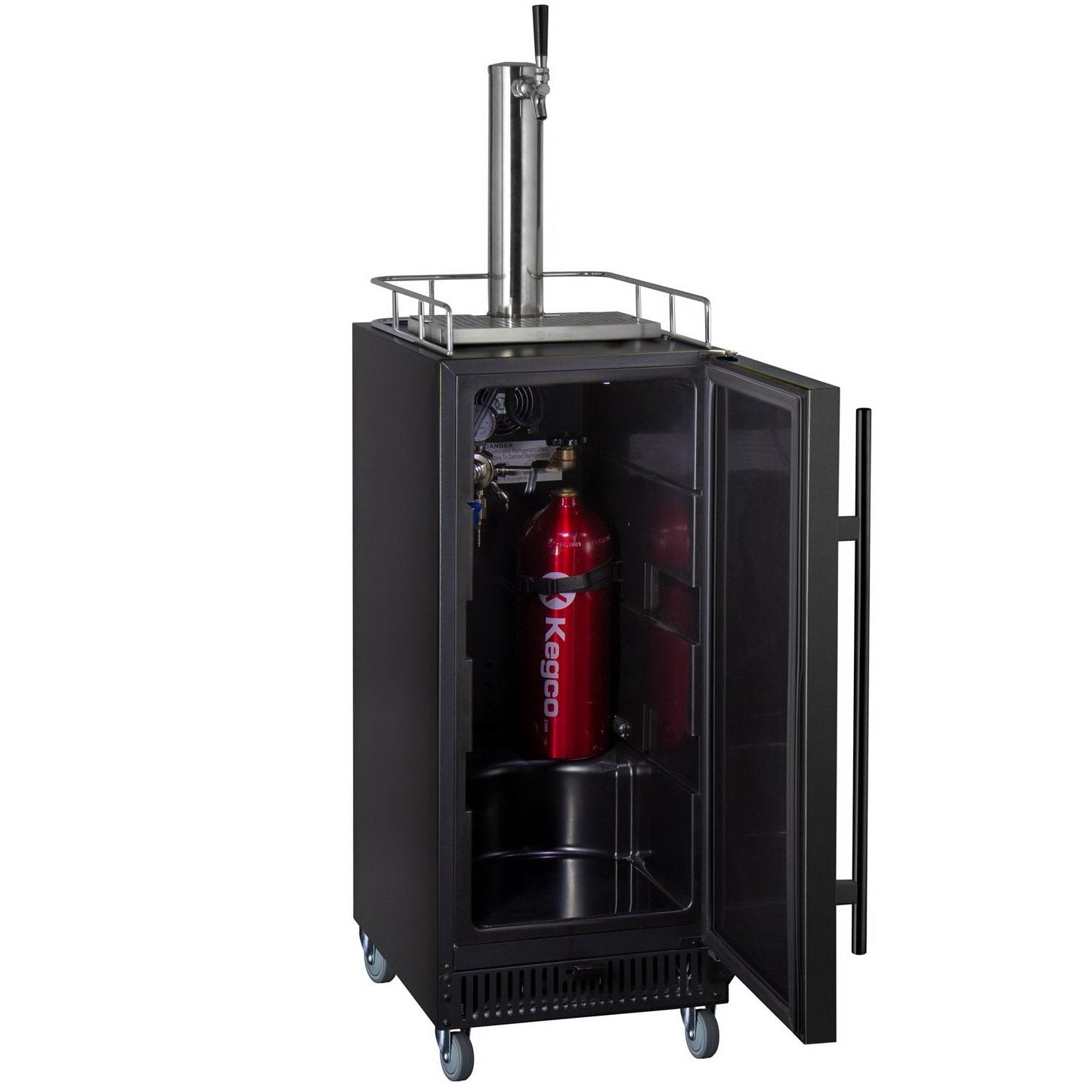 Kegco 15" Wide Commercial Home Brew Kegerator with Black Door