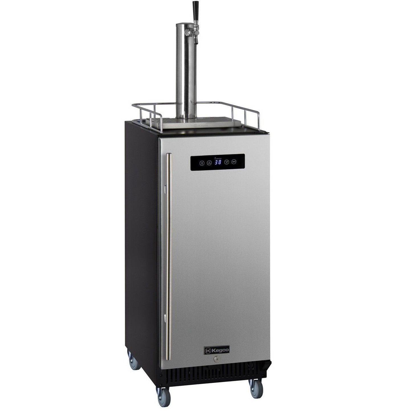 Kegco 15" Wide Commercial Grade Digital Kombucha Dispenser with Stainless Door
