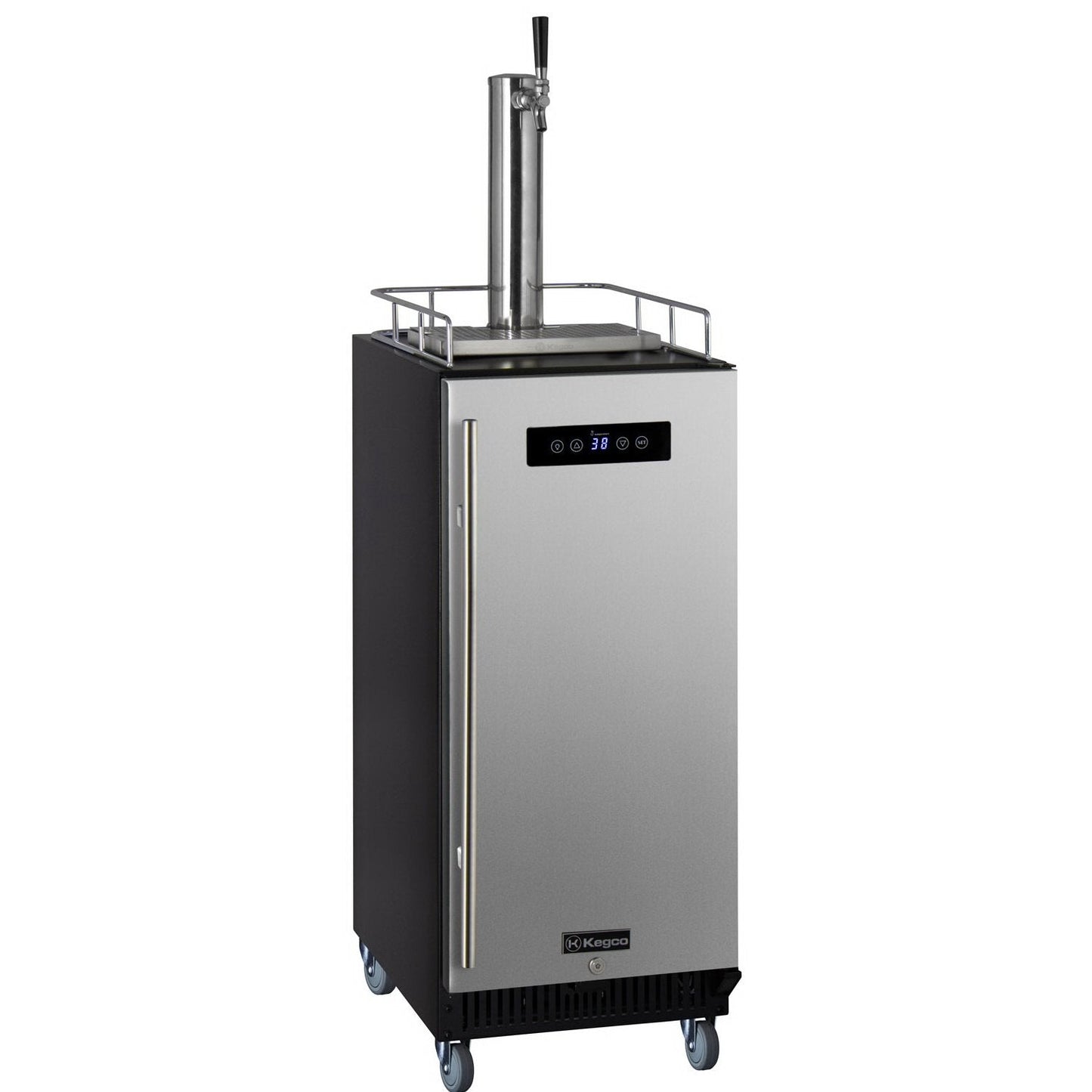 Kegco 15" Wide Commercial Grade Digital Kombucha Dispenser with Stainless Door