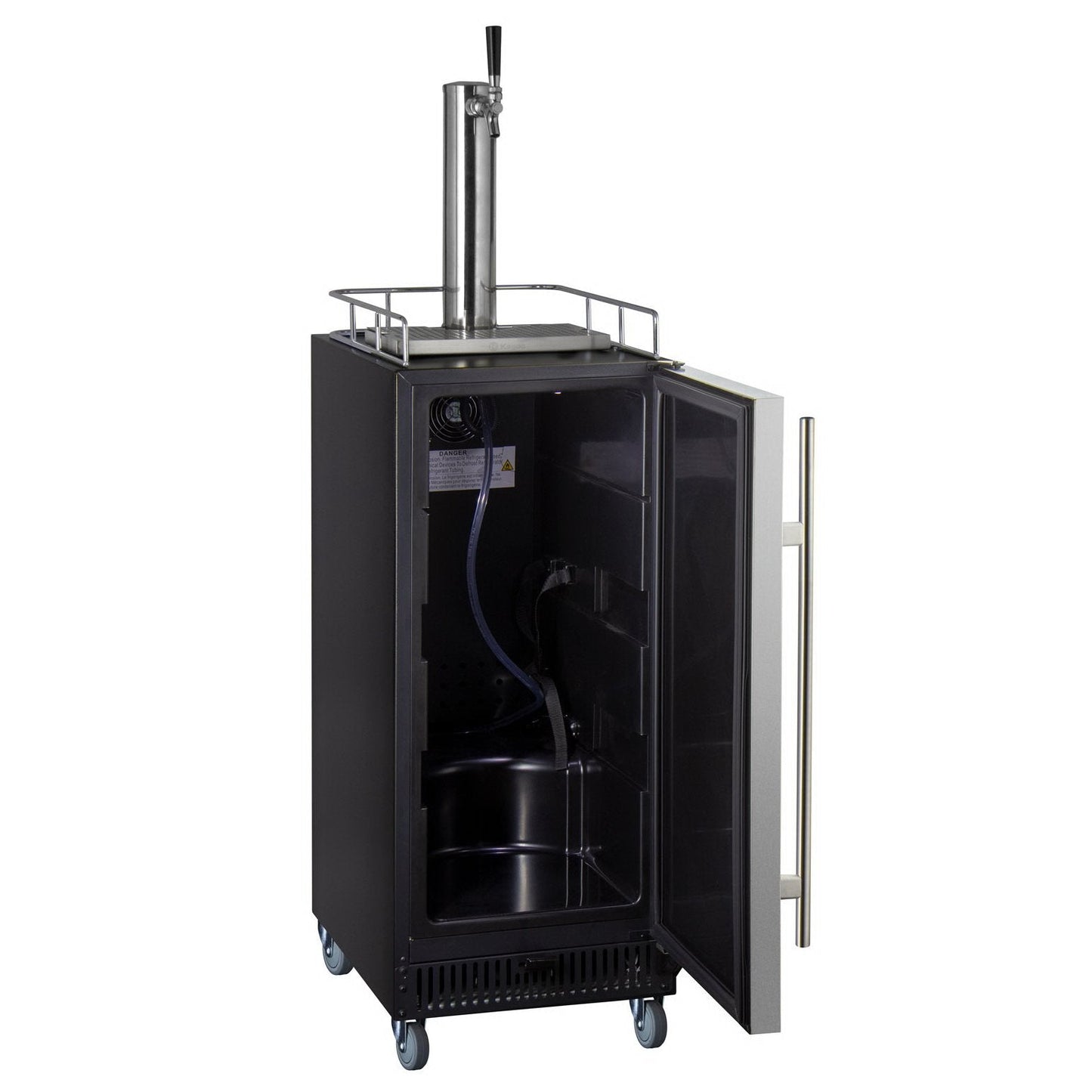Kegco SLK15BSR Commercial Grade Single Tap 15" Wide Kegerator with Stainless Steel Door