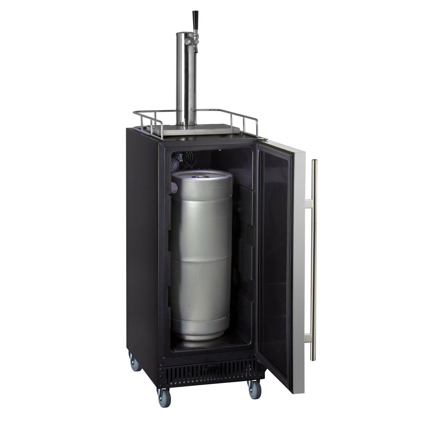 Kegco SLK15BSR Commercial Grade Single Tap 15" Wide Kegerator with Stainless Steel Door