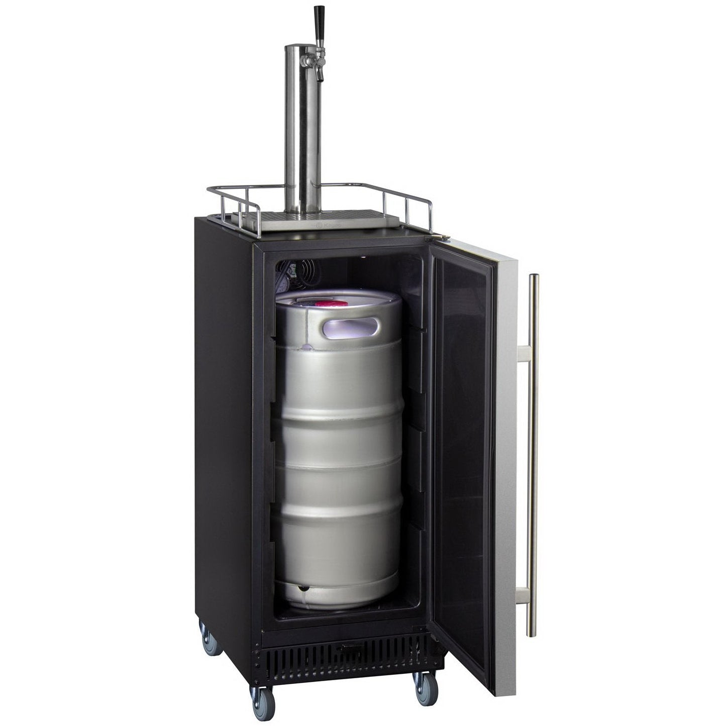 Kegco 15" Wide Commercial Grade Digital Kombucha Dispenser with Stainless Door