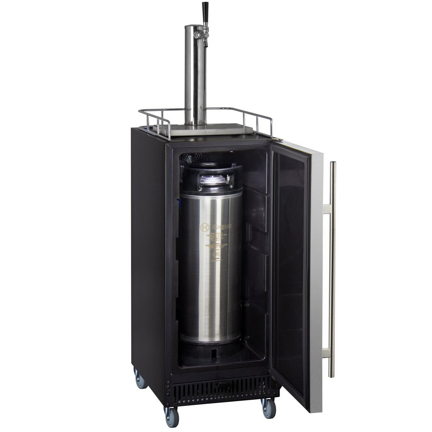 Kegco 15" Wide Commercial Grade Digital Kombucha Dispenser with Stainless Door