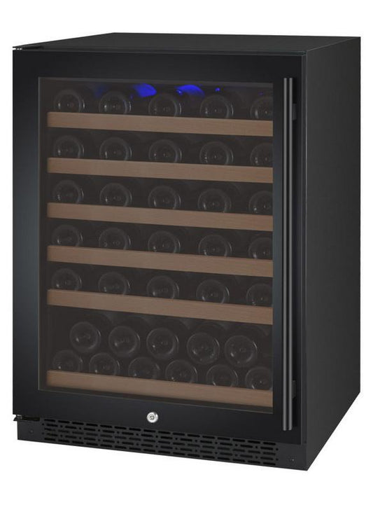 Allavino 56 Bottle Single Zone Black Wine Refrigerator