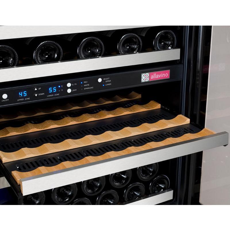 Allavino 56 Bottle/124 Can Stainless Steel Wine/Beverage Center