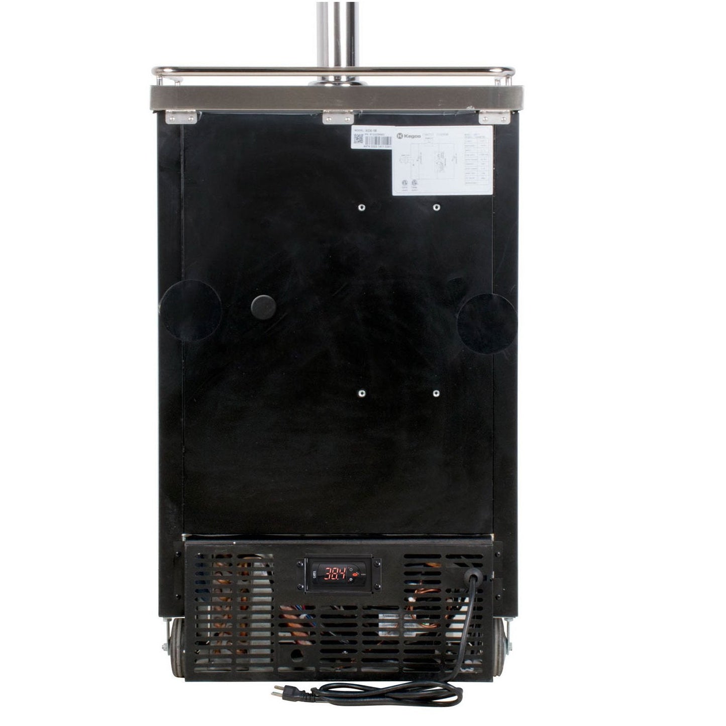 Kegco Commercial Grade Dual Two Keg Tap Faucet Kegerator - Black