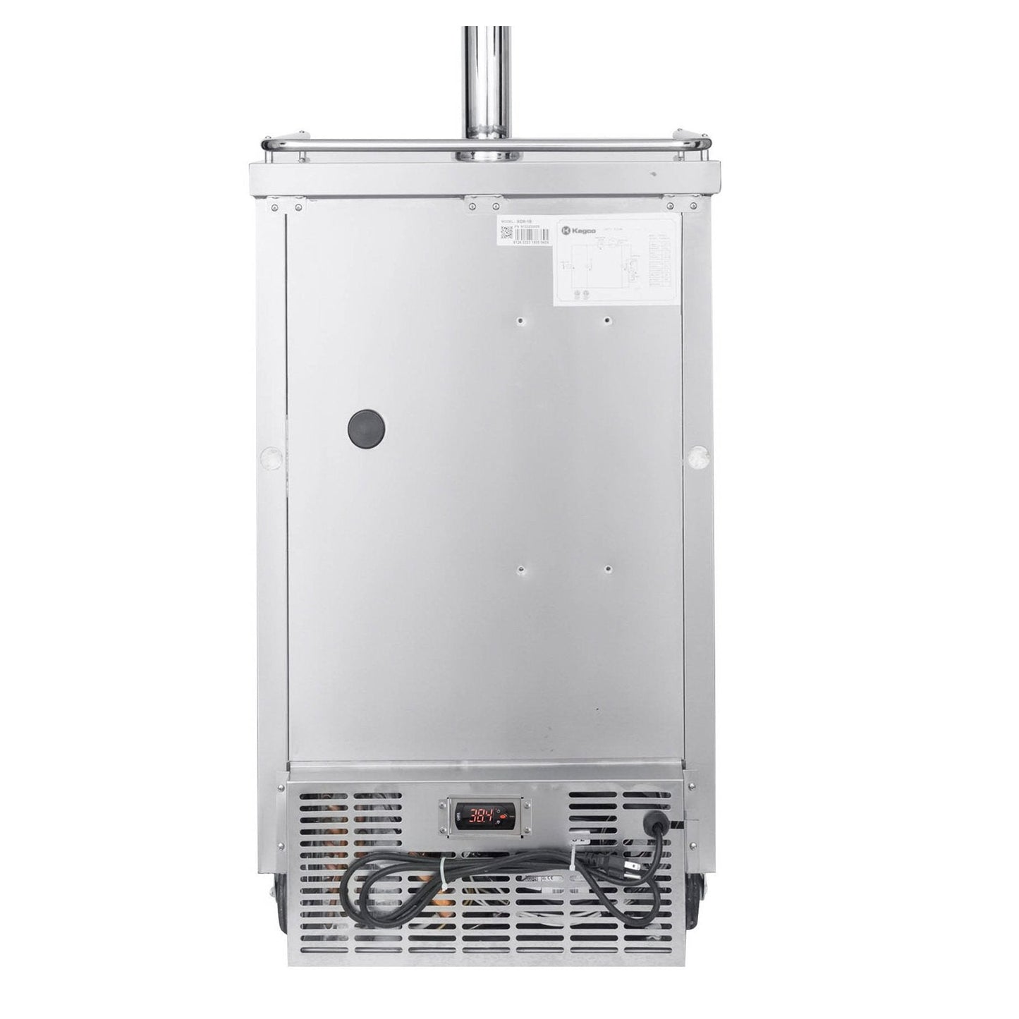 Kegco Commercial Grade Single Tap Keg Faucet Kegerator - All Stainless Steel