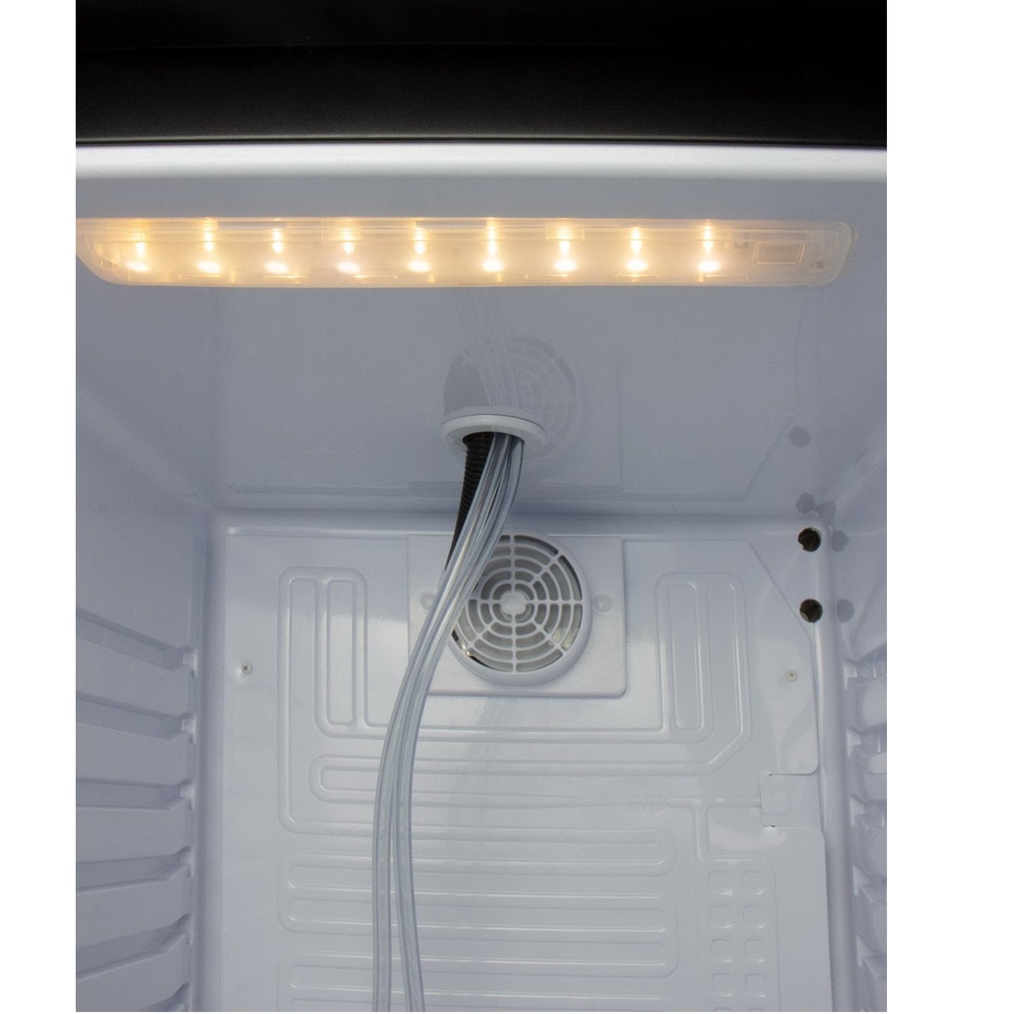 Kegco Dual Faucet Commercial Grade Digital Kombucharator - Black Cabinet with Black Door