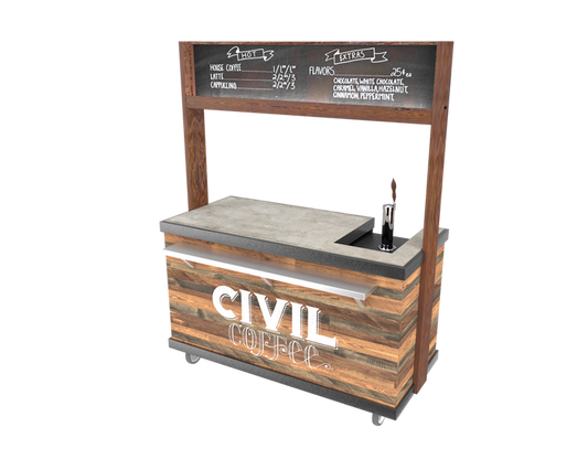 Rustic Coffee Cart