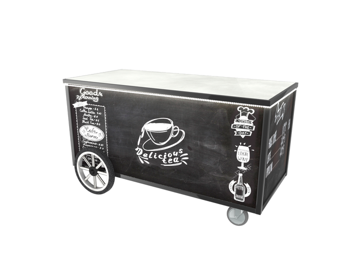 Chalkboard Coffee Cart