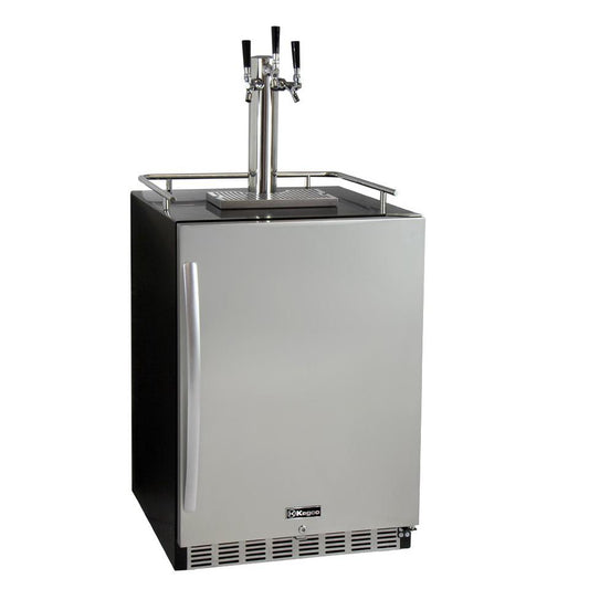 Kegco Three Tap Faucet Undercounter Kegerator