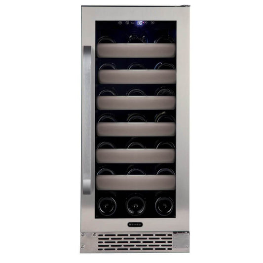 Whynter Elite 33 Bottle Seamless Stainless Steel Door Single Zone Built-in Wine Refrigerator BWR-331SL