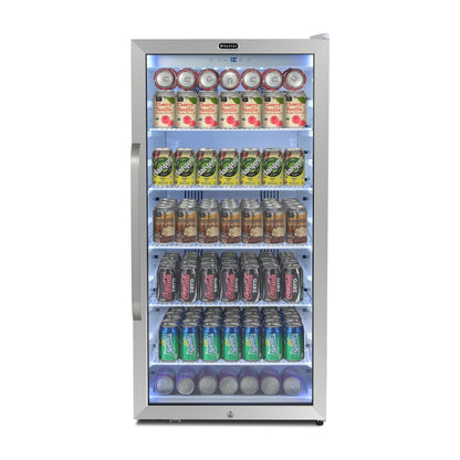 Whynter Freestanding 8.1 cu. ft. Stainless Steel Commercial Beverage Merchandiser Refrigerator