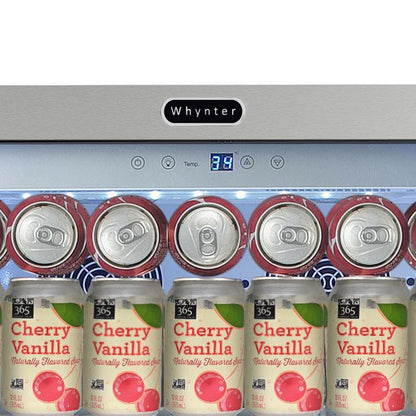 Whynter Freestanding 8.1 cu. ft. Stainless Steel Commercial Beverage Merchandiser Refrigerator