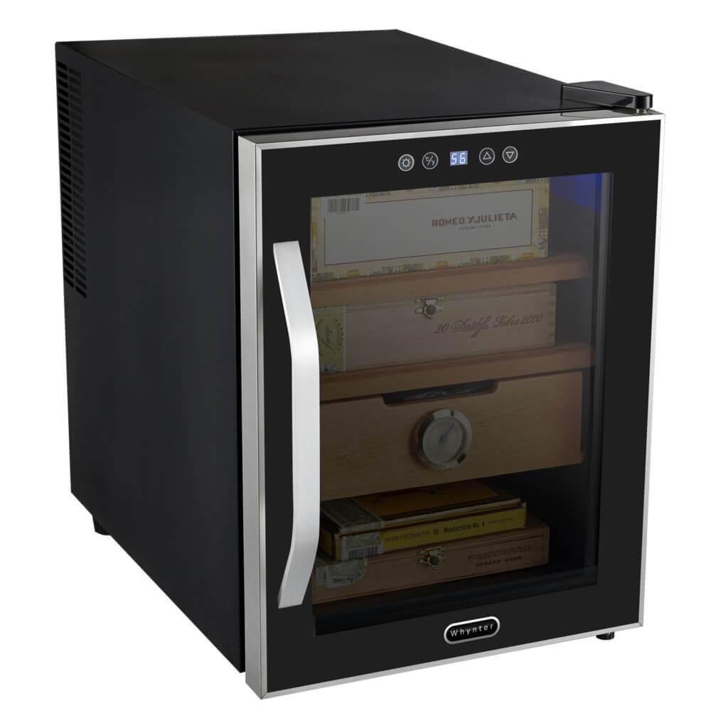 Whynter Elite Touch Control Stainless 1.2 cu.ft. Cigar Humidor CHC-122BD