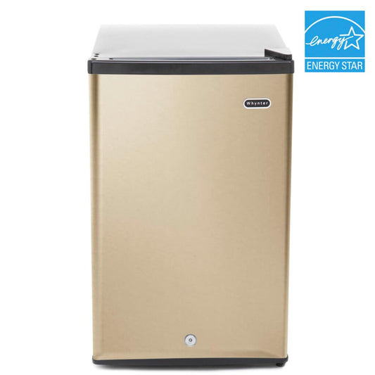 Whynter 2.1 cu.ft Energy Star Upright Freezer with Lock in Rose Gold CUF-210SSG