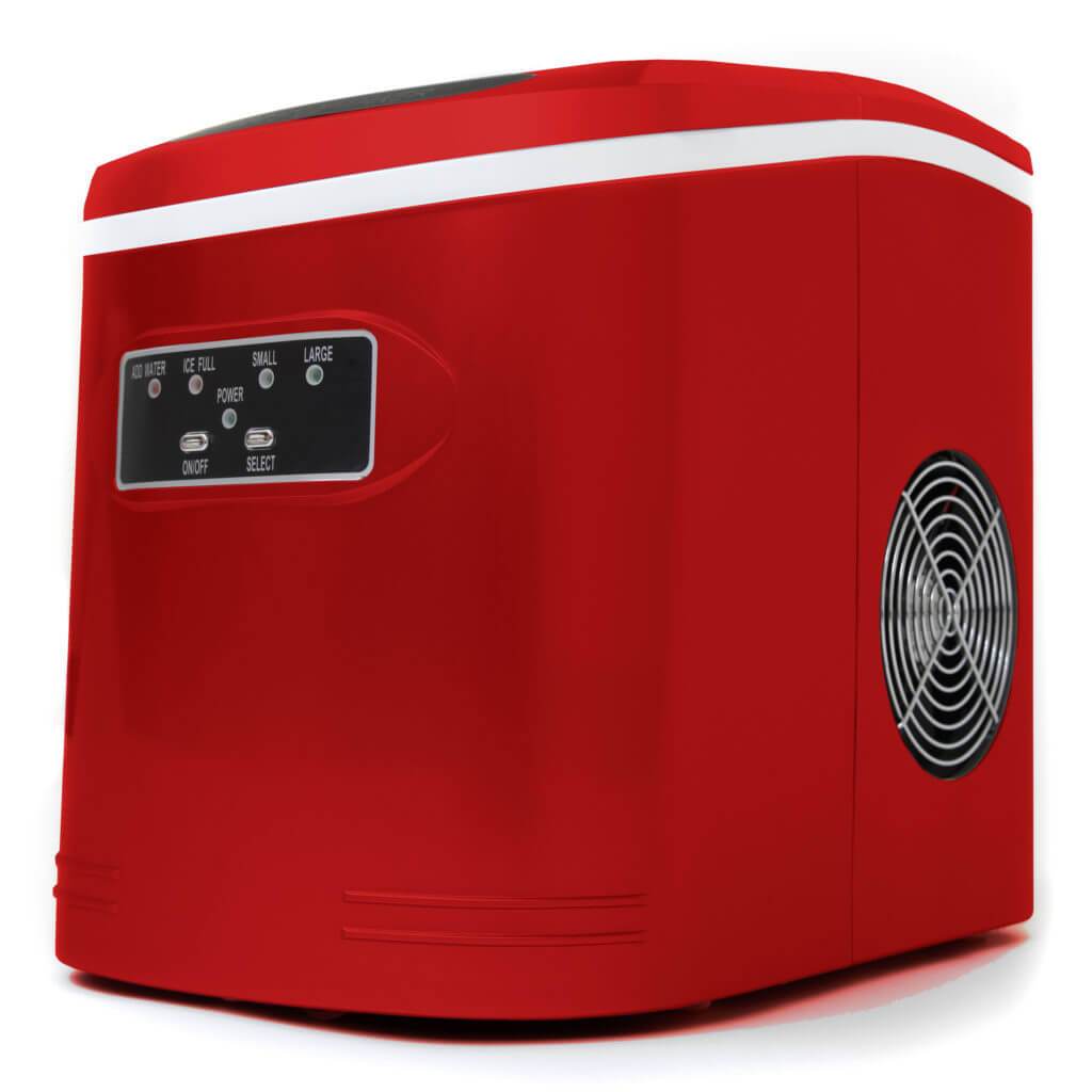 Whynter Compact Portable Ice Maker 27 lb capacity – Metallic Red IMC-270MR