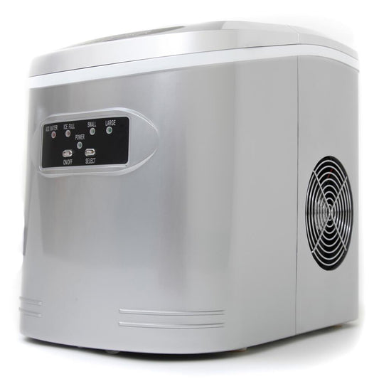 Whynter Compact Portable Ice Maker 27 lb capacity – Metallic Silver IMC-270MS