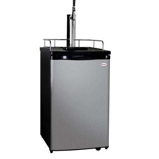 Kegco K199SS-G Guinness® Dispensing Kegerator with Black Cabinet and Stainless Steel Door