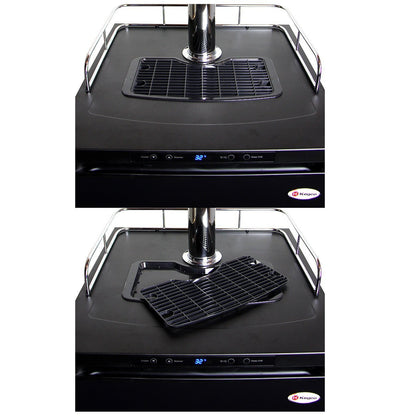 Kegco Digital Kombucharator - Black Cabinet with Matte Black Door