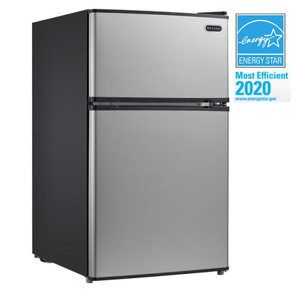 Whynter 3.4 cu.ft. Energy Star Stainless Steel Compact Refrigerator/Freezer MRF-340DS