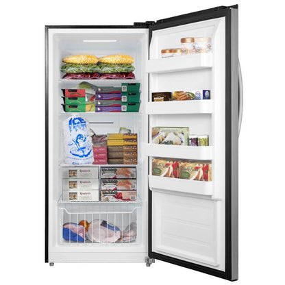 Whynter 13.8 cu.ft. Energy Star Digital Upright Convertible Deep Freezer / Refrigerator – Stainless Steel UDF-139SS