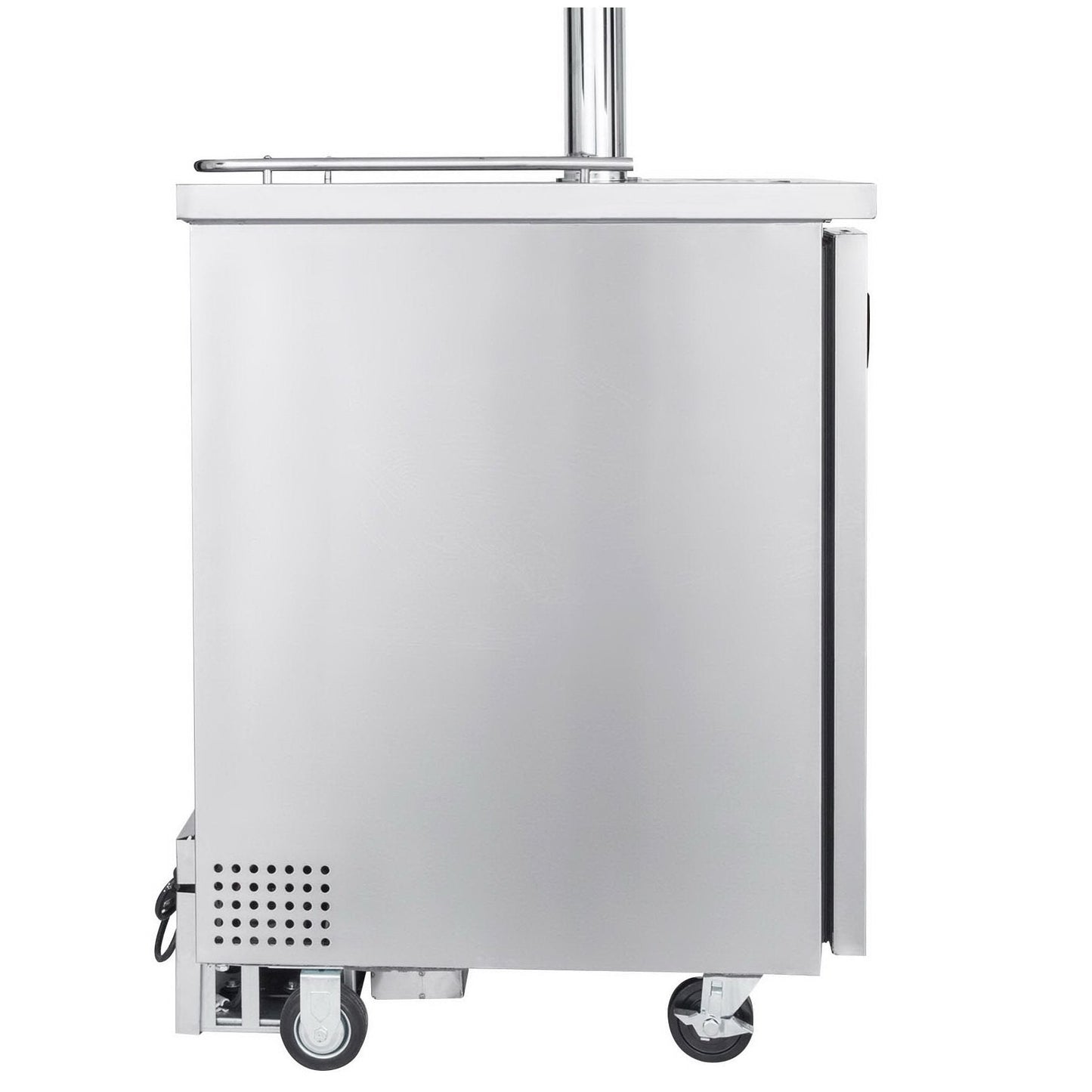 Kegco Three Tap Commercial Kombucharator Kombucha Keg Dispenser - Stainless Steel