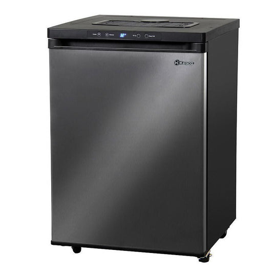 Kegco MDK-309X-01 Full Size Digital Kegerator - Black Cabinet with Black Stainless Steel Door
