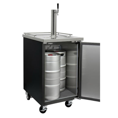 Kegco Commercial Kombucharator Kombucha Keg Dispenser - Black