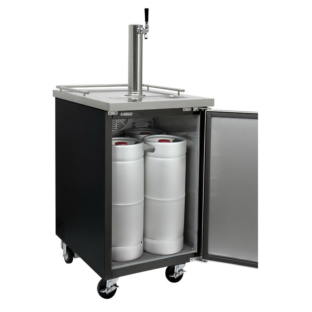 Kegco Commercial Kombucharator Kombucha Keg Dispenser - Black