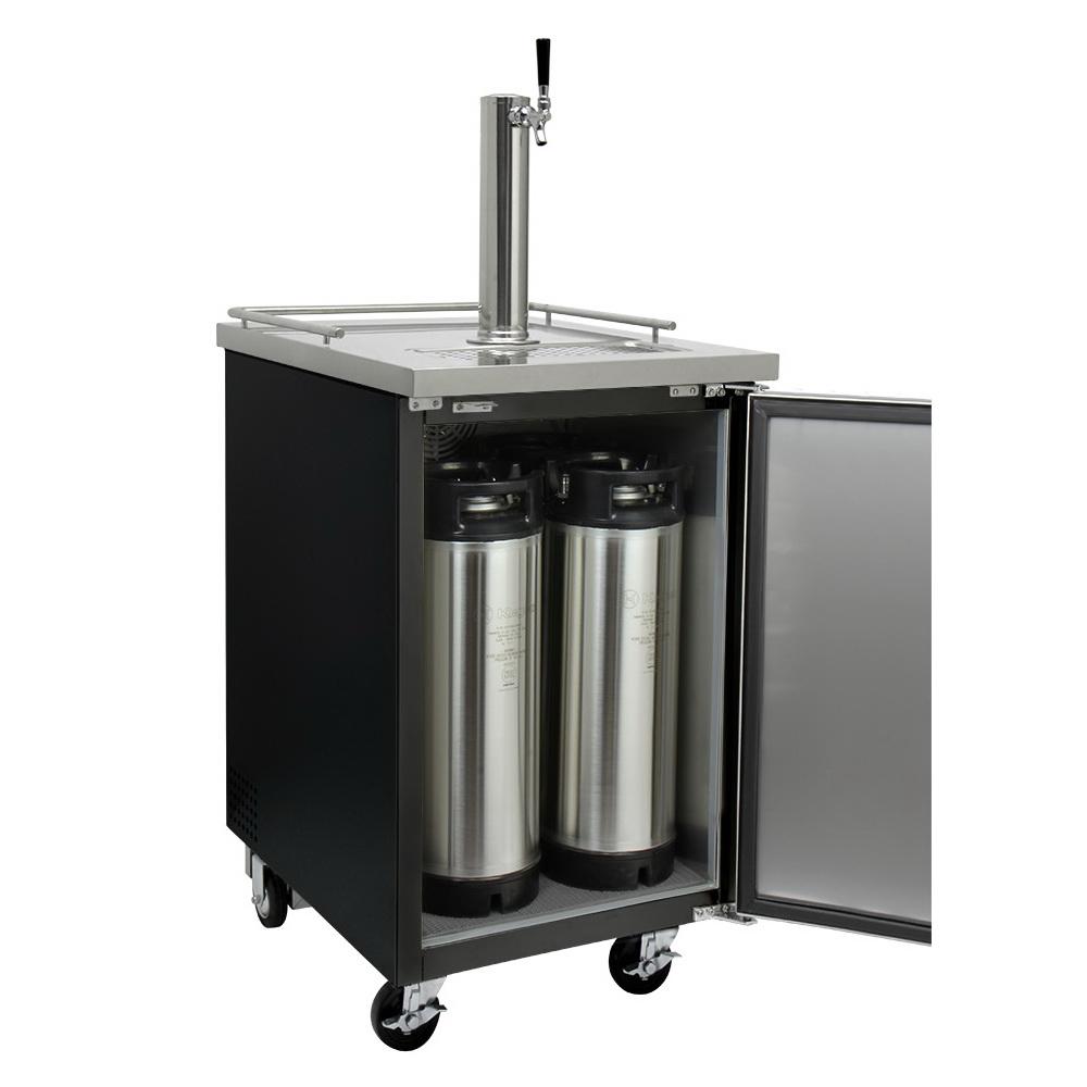 Kegco Commercial Kombucharator Kombucha Keg Dispenser - Black