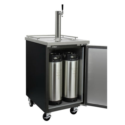 Kegco Commercial Kombucharator Kombucha Keg Dispenser - Black
