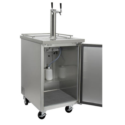 Kegco Commercial Grade Dual Two Keg Tap Faucet Kegerator - All Stainless Steel Unit7