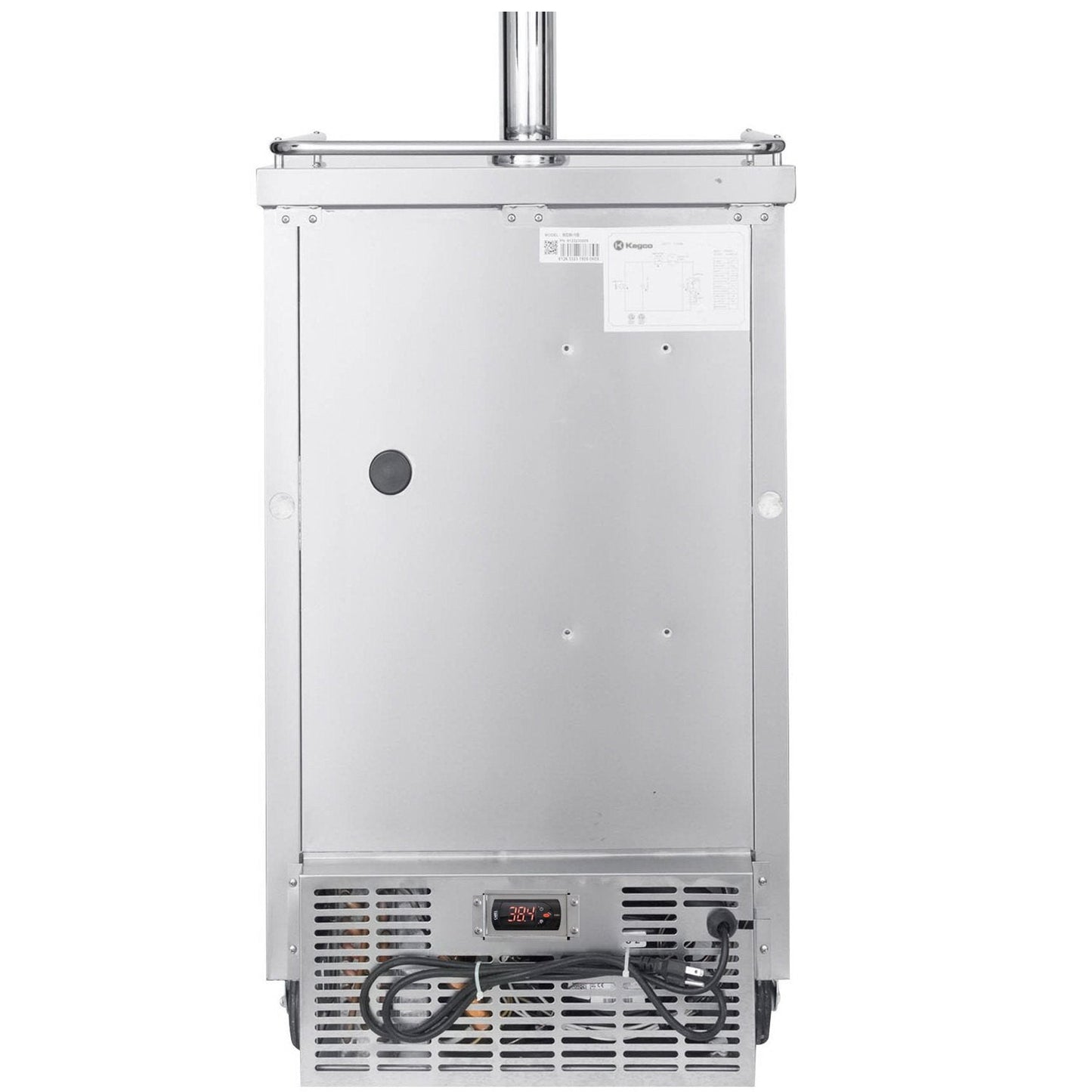 Kegco Three Tap Commercial Kombucharator Kombucha Keg Dispenser - Stainless Steel